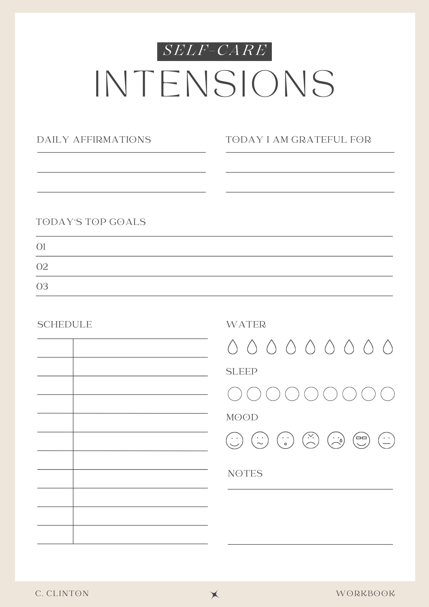 Self Care Workbook